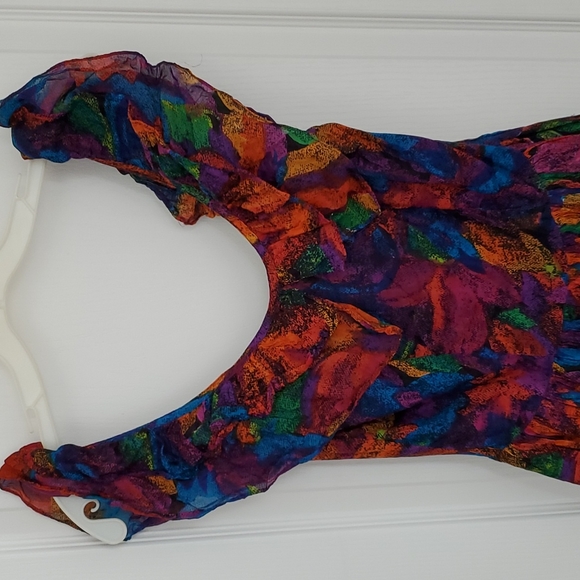 Brilliant colored summer dress M - Picture 4 of 10